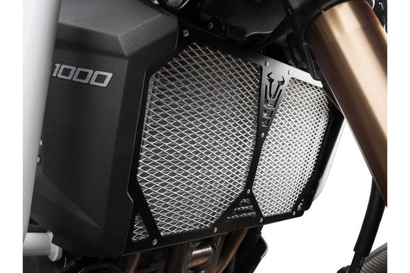 Radiator guard Kawasaki Versys 1000 (12-18). Black/silver