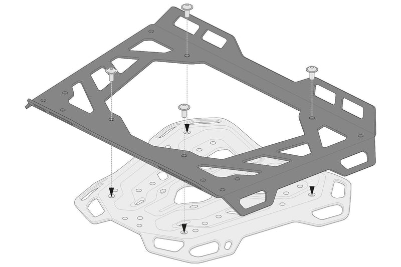 Extension for Adventure-RACK 45x30 cm Aluminum Black