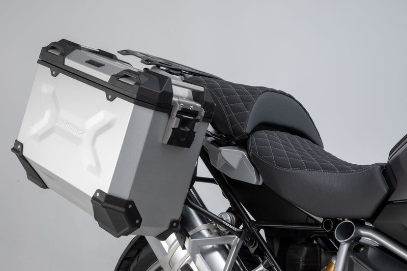 TRAX ADV Aluminium Case System 45/37 litre BMW R1200GS LC/Adv/Rallye, R1250GS Silver