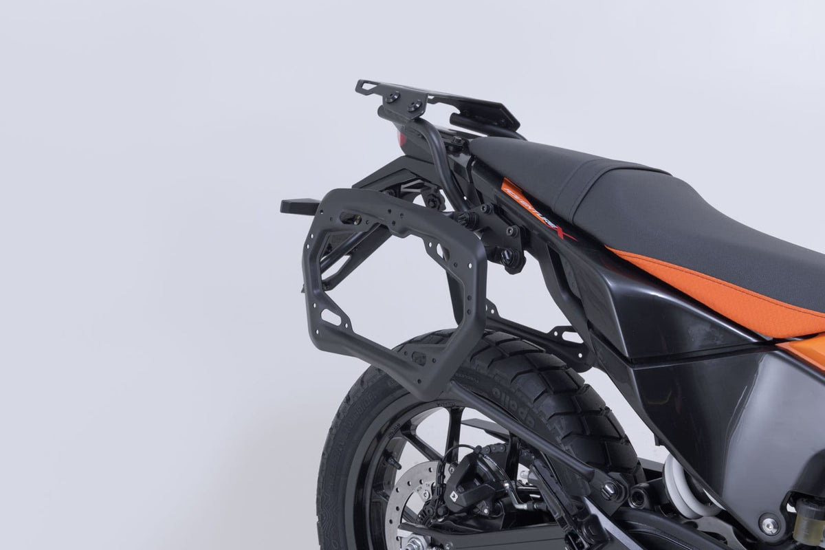 DUSC hard case system Black. 33/33 l. KTM 125 SMC R, 250 Adv, 390 Adv.