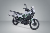 TRAX ADV aluminum case system + Akrapovic Silver. 45/37 l. Kawasaki KLE500/KLE500 SE (26-).