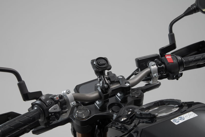 Universal GPS Mount Kit with T-Lock Smartphone Big Incl. 2" Socket Arm, for Handlebar/Mirror Thread