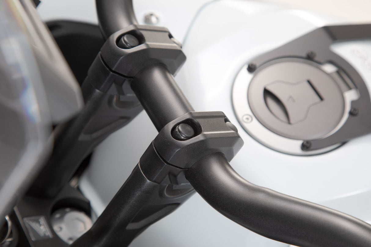 Bar riser for Ø 28 mm handlebar H=20 mm Black
