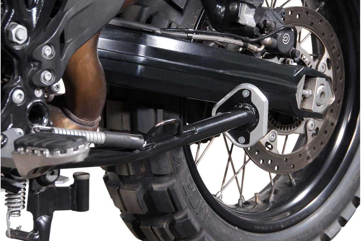 Extension for Side Stand Foot BMW F650GS/F800GS, Husqvarna TR650 Black/Silver
