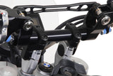 Vario bar back for Ø 28 mm handlebar Up/back variable. Black