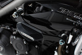 Slider Set For Frame Black Triumph Speed Triple 1050 (10-)