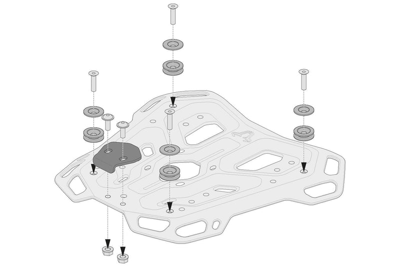 Adapter kit for Adventure-RACK For Trax ADV/ION/EVO Black