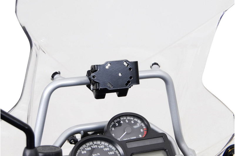 GPS Mount for Crossbar Ø 17 mm Shock Absorbent BMW R 1200 GS Adventure (08-) Black