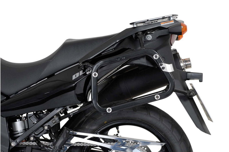 TRAX ADV Aluminium Case System 45/37 litre Suzuki DL 650 V-Strom (04-10) Black