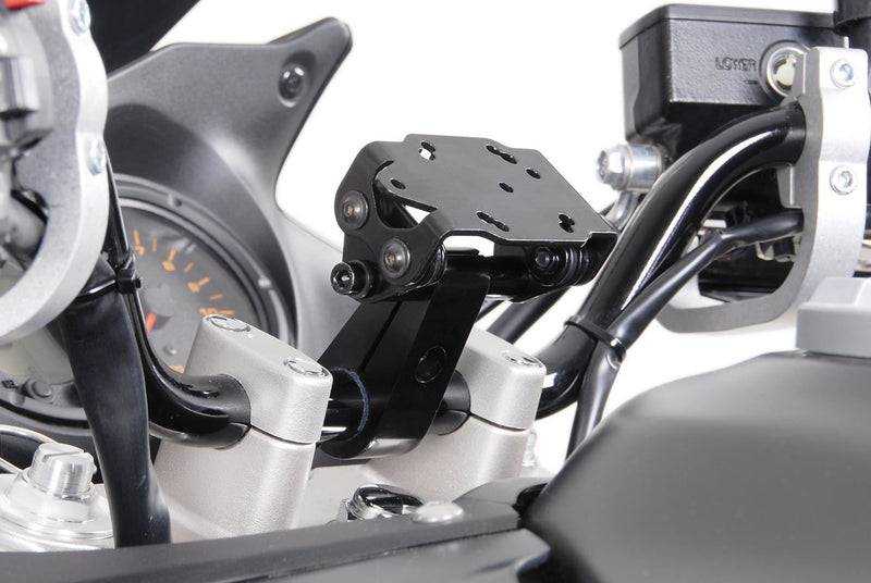 GPS Mount with Handlebar Clamp for 22 mm Handlebar Vibration-Damped Black