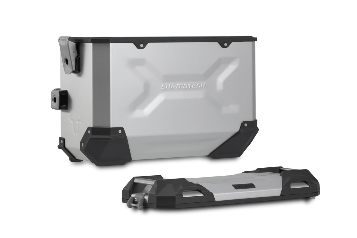 TRAX ADV Aluminium Case System 45/37 litre BMW F750GS, F850GS/Adv (17-) Silver