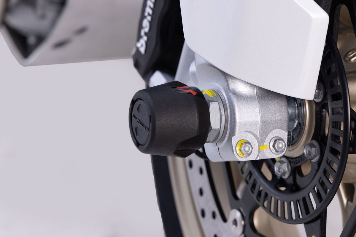 Slider set for front axle Moto Guzzi V100 Mandello/S (22-) Black
