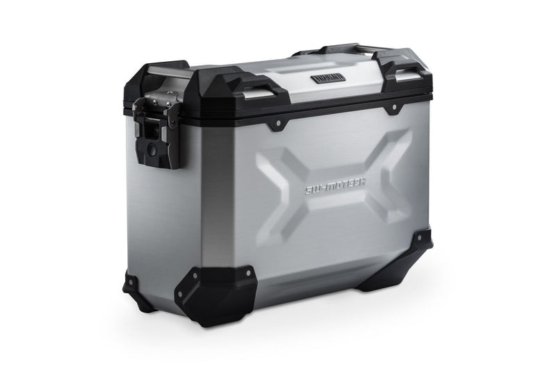 TRAX ADV M Side Case Aluminum 37 litre Left Silver