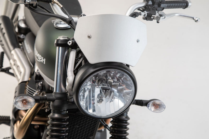 Windscreen Triumph Street Scrambler 900 (16-). Silver