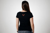 T-Shirt Core Line. Black. Women. Size S.