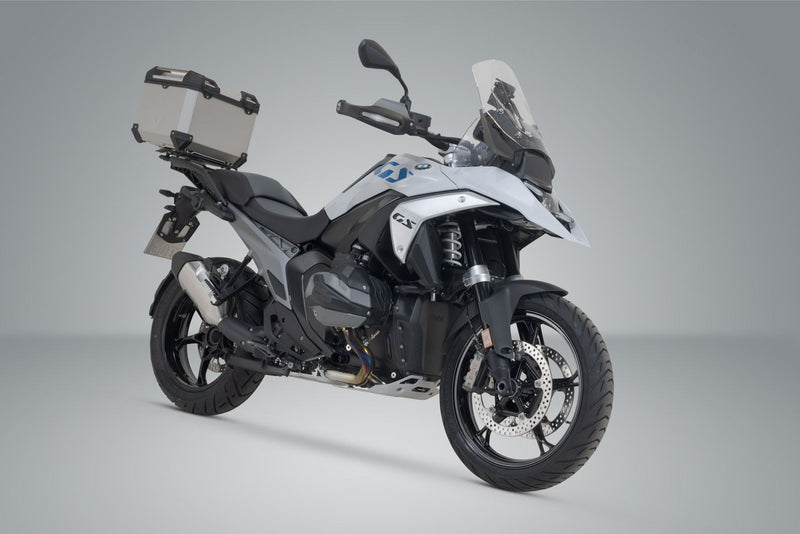 TRAX ADV top case system Silver. BMW R 1300 GS (23-). BMW top case holder.