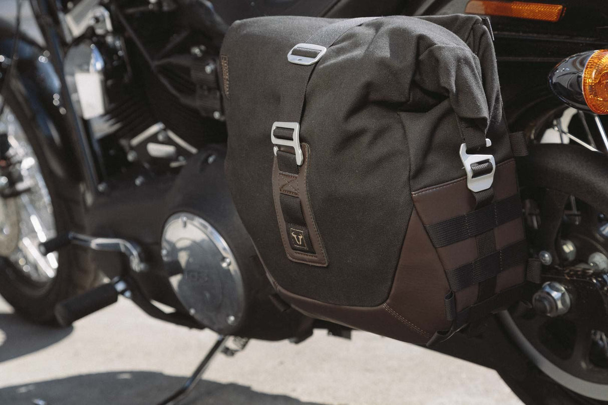 Legend Gear Side Bag System LC Harley-Davidson Dyna Low Rider, Street Bob Black Edition
