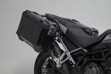 TRAX ADV aluminum case system + Akrapovic Black. 45/37 l. Triumph Tiger 900 (19-23).