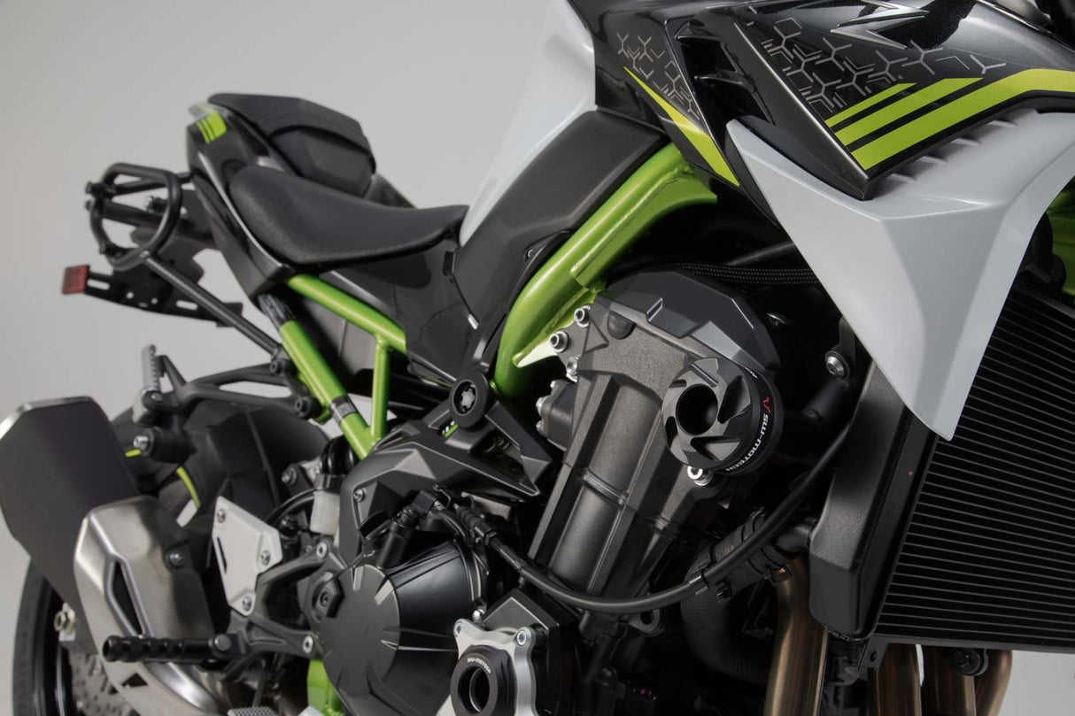 Slider set for frame Black Kawasaki Z900 (16-) / Z900RS (17-)