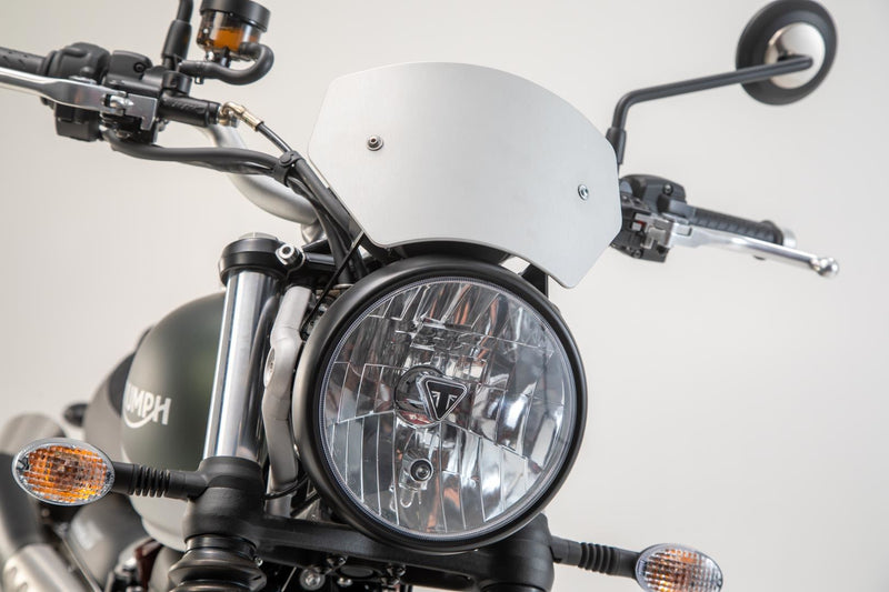 Windscreen Triumph Street Scrambler 900 (16-). Silver