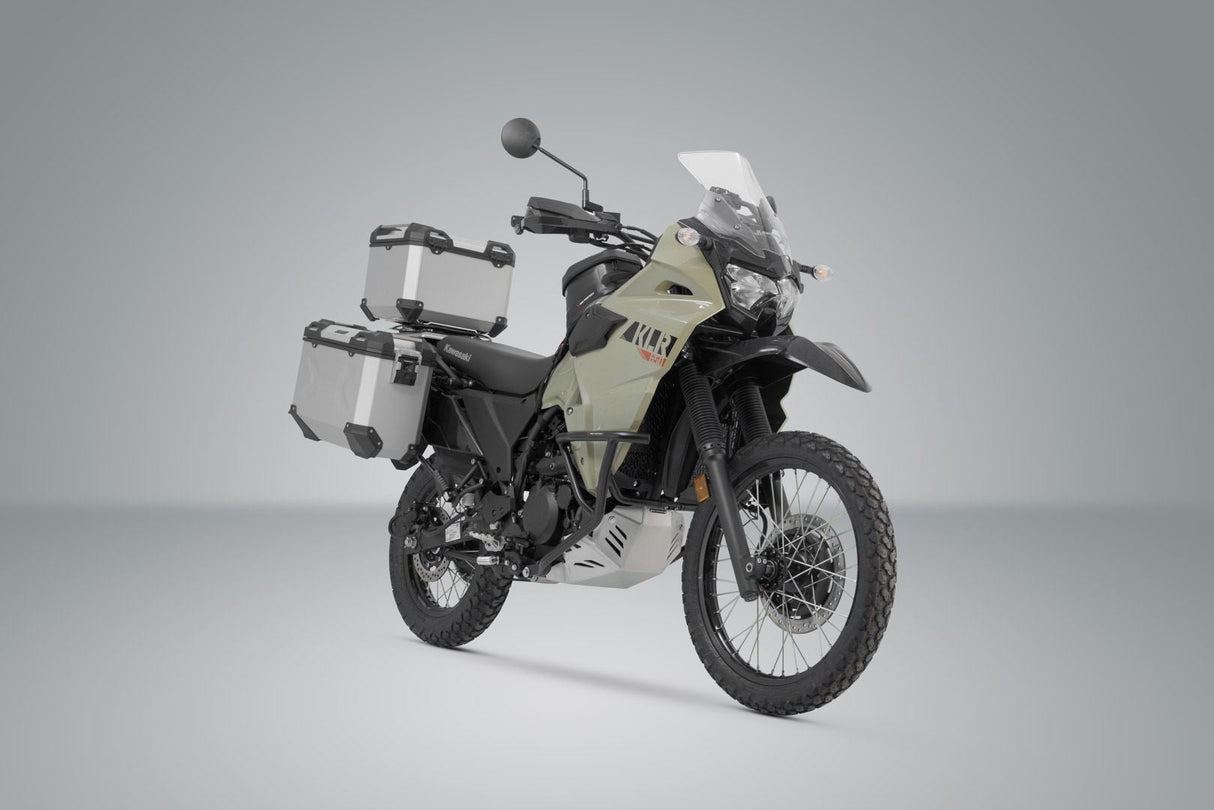 Adventure set Luggage Kawasaki KLR 650 (22 - ) Silver - SW - Motech UK