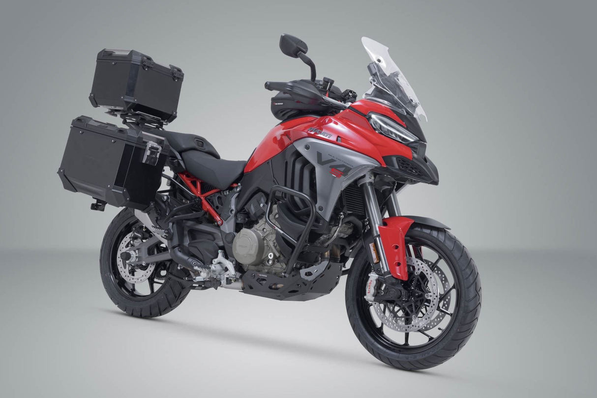 Adventure Set TRAX ADV Black. Ducati Multistrada V4 (20 - ). - SW - Motech UK