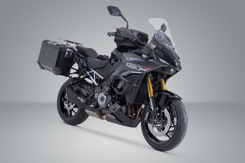 TRAX ADV aluminium case system Black. 37/37 l. Suzuki GSX-S1000GX (23-).