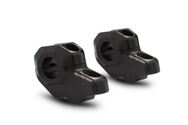 Bar back for Ø 22 mm handlebar H=30 mm Back 21 mm. Black - SW - Motech UK