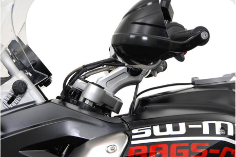 Bar back H=20 mm Back 30 mm BMW R1200GS. Silver - SW - Motech UK