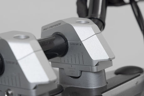 Bar Back Variable for Ø22 Handlebars H=25mm Back 5/10/15/20/25/30 mm Silver - SW - Motech UK