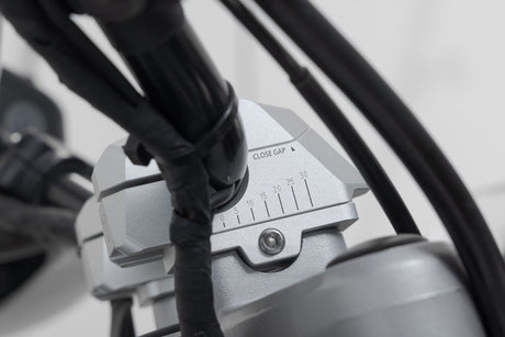 Bar Back Variable for Ø22 Handlebars H=25mm Back 5/10/15/20/25/30 mm Silver - SW - Motech UK