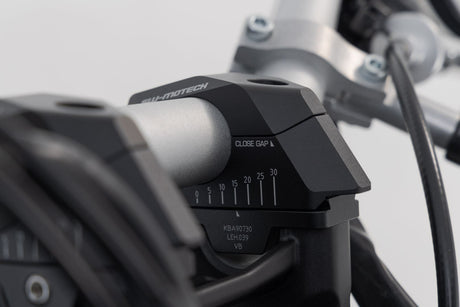 Bar Back Variable for Ø28 Handlebars H=28mm Back 5/10/15/20/25/30 mm Black - SW - Motech UK