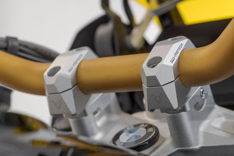 Bar Back Variable for Ø32 Handlebars H=32mm Back 5/10/15/20/25/30 mm Silver - SW - Motech UK