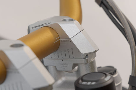 Bar Back Variable for Ø32 Handlebars H=32mm Back 5/10/15/20/25/30 mm Silver - SW - Motech UK