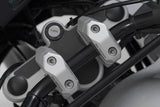 Bar Back Variable for Ø22 Handlebars H=25mm Back 5/10/15/20/25/30 mm Silver - SW-Motech UK