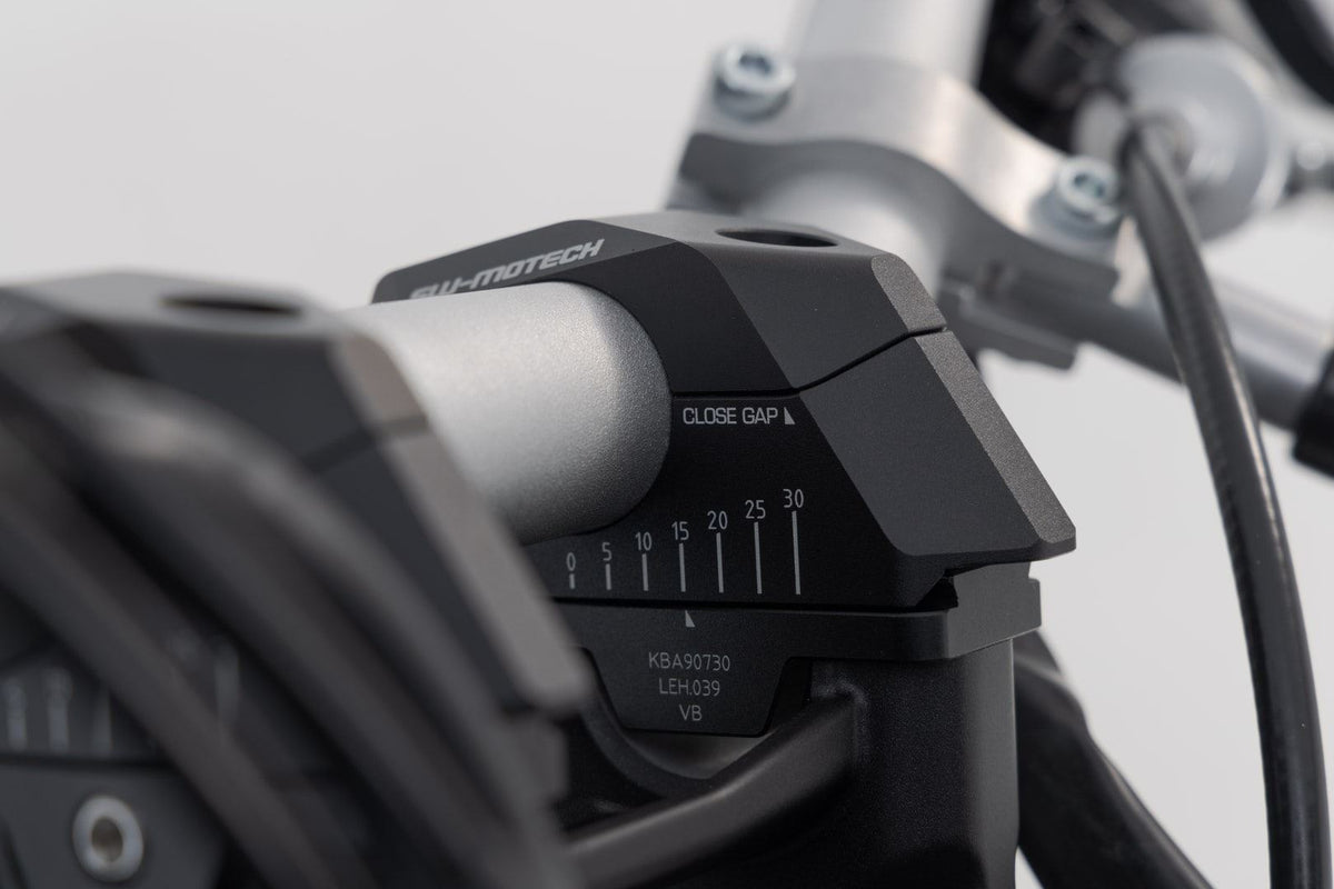 Bar Back Variable for Ø28 Handlebars H=28mm Back 5/10/15/20/25/30 mm Black - SW-Motech UK