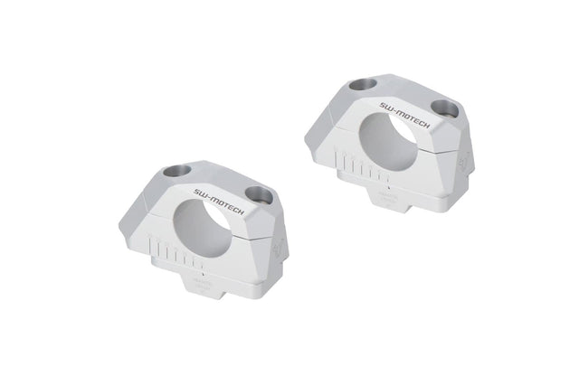 Bar Back Variable for Ø32 Handlebars H=32mm Back 5/10/15/20/25/30 mm Silver - SW-Motech UK