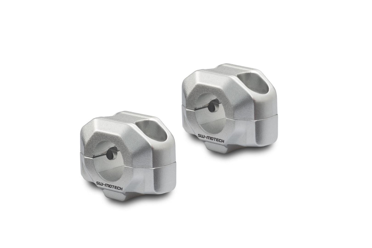 Bar riser for Ø 22 mm handlebar H=15 mm Silver - SW - Motech UK