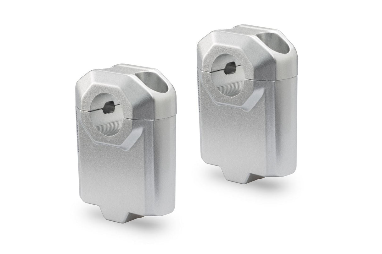 Bar riser for Ø 22 mm handlebar H=50 mm Silver - SW - Motech UK