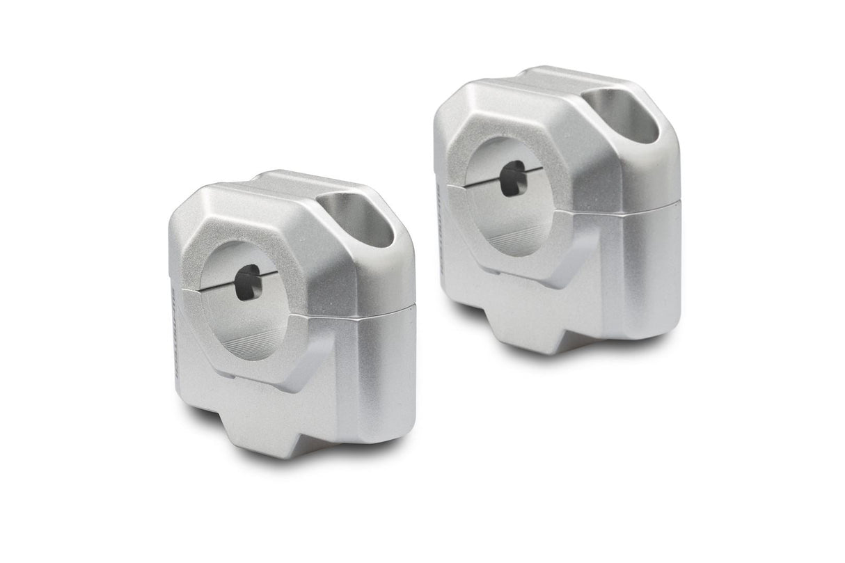 Bar riser for Ø 28 mm handlebar H=30 mm Silver - SW - Motech UK