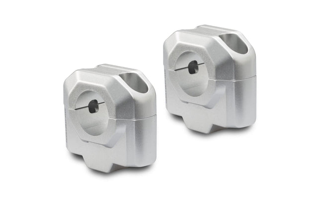 Bar riser for Ø 28 mm handlebar H=30 mm Silver - SW - Motech UK