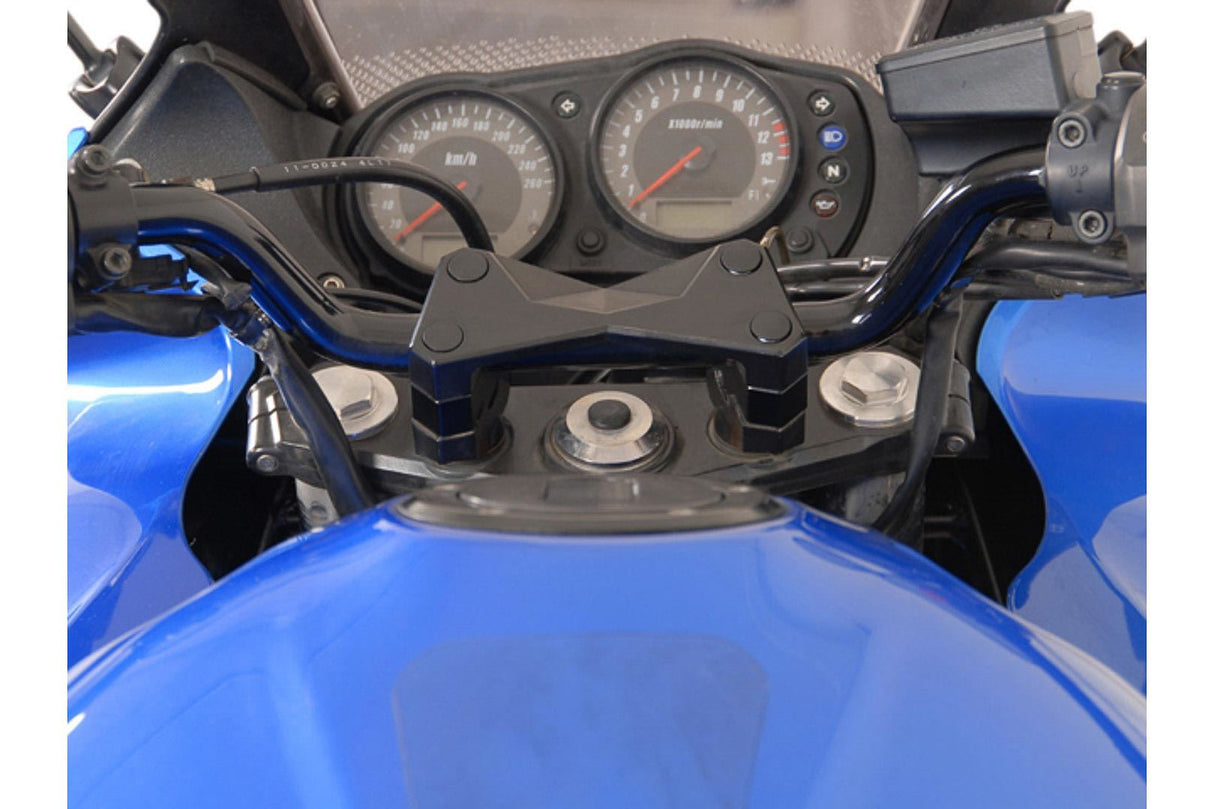 Bar riser H=20 mm Kawasaki Z750/R/S, Z1000. Black - SW - Motech UK