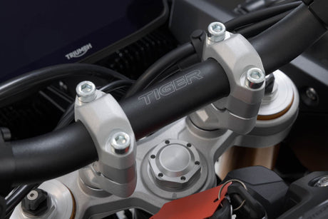 Bar riser H=20 mm. Silver. Triumph Tiger 900 GT/Rally Pro. - SW - Motech UK