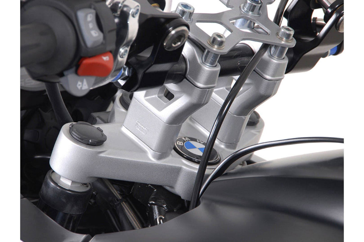 Bar riser H=30 mm BMW R1200GS/Adventure (08 - ). Silver - SW - Motech UK