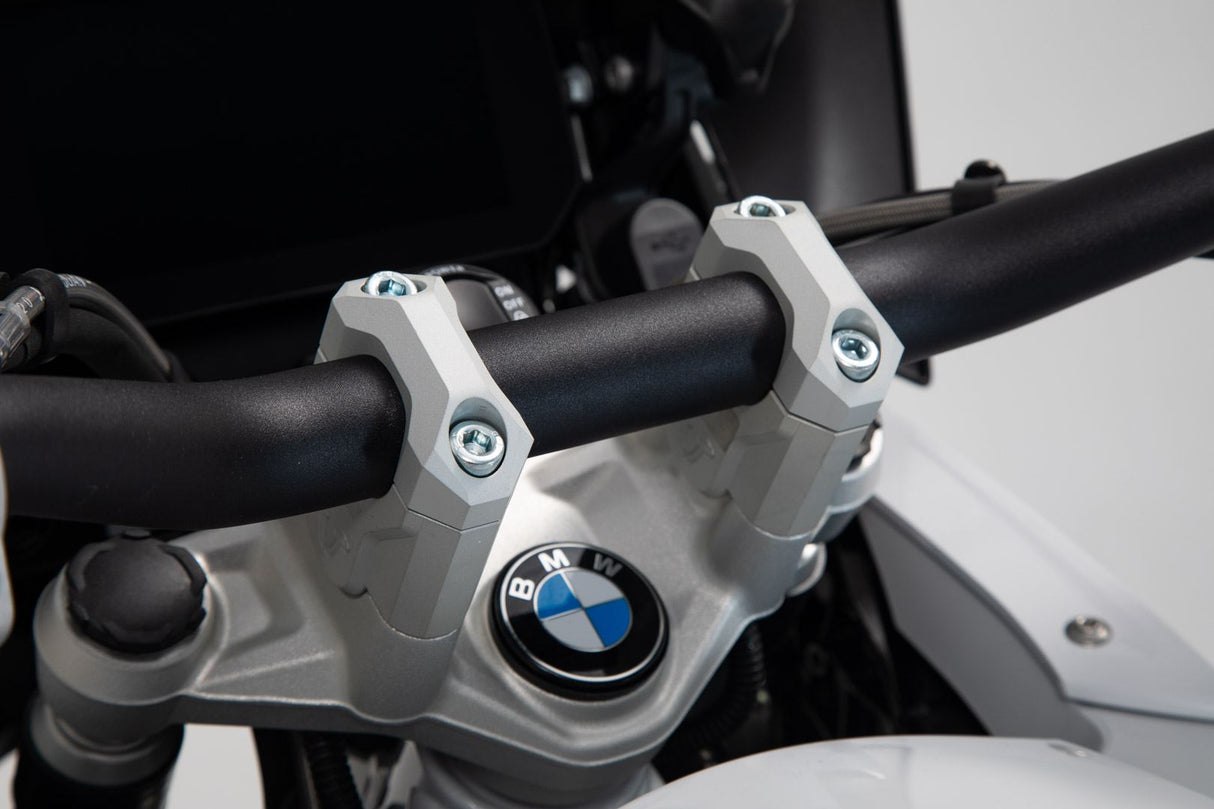 Bar riser H=40 mm BMW R1200GS LC / Adv (13 - ). Silver - SW - Motech UK