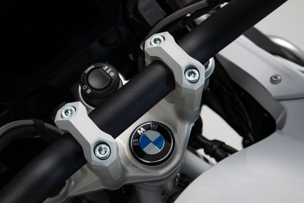 Bar riser H=40 mm BMW R1200GS LC / Adv (13 - ). Silver - SW - Motech UK