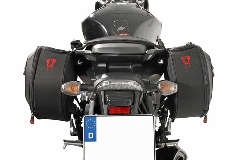 BLAZE Saddlebag Set Honda CB600F (07 - 13) / CBR600F (11 - ) Black/Grey - SW - Motech UK