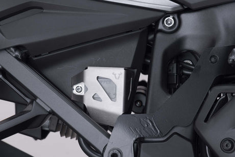 Brake reservoir guard Suzuki DL1000, Honda CRF1000L/1100L. Silver - SW - Motech UK