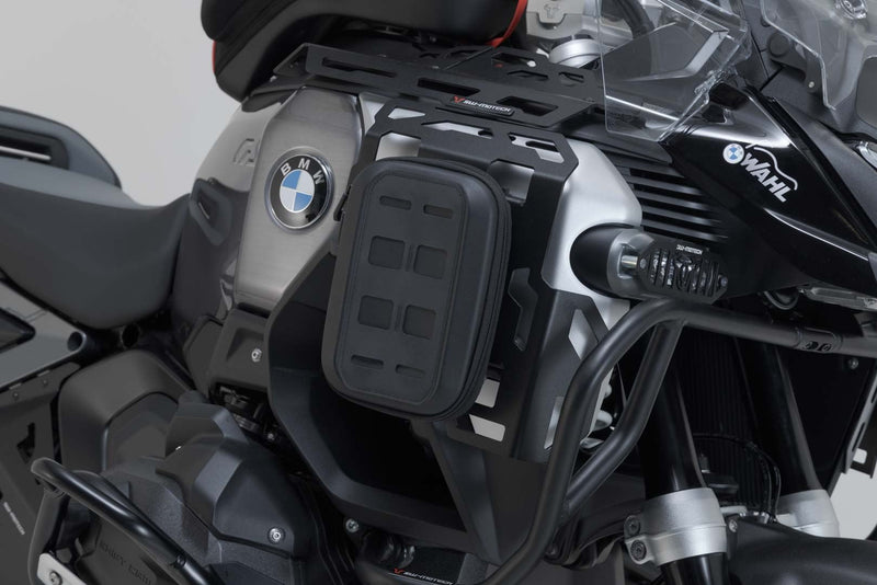 Carrier plate for radiator guard Black. BMW R 1300 GS Adventure (24 - ). - SW - Motech UK