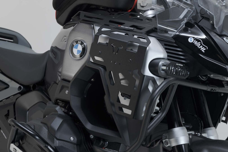 Carrier plate for radiator guard Black. BMW R 1300 GS Adventure (24 - ). - SW - Motech UK